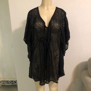 BLACK BATHING SUIT COVER-UP